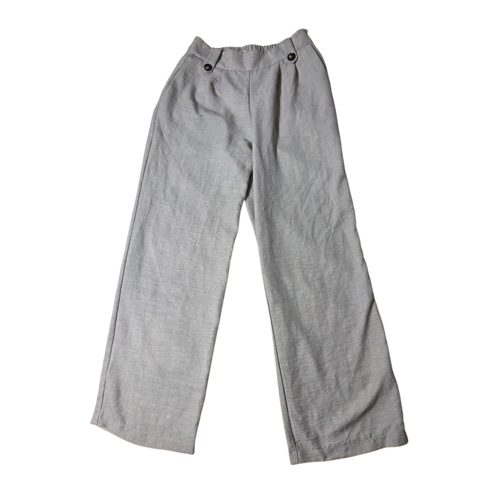 Monteau Beige Wide Leg Casual/Office Pull On Pants M High Rise M